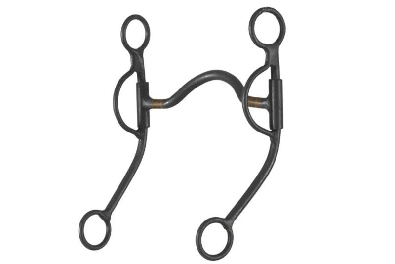 Western BS Med Arch Long Double Rein Bit