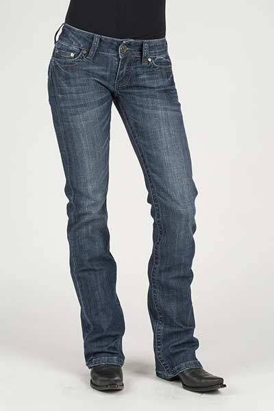 Stetson Ladies Braided Rope Flare Leg Jeans
