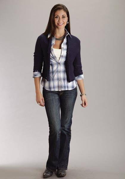 Stetson Ladies Crochet Knitted Cardigan