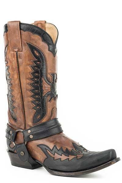 Stetson Mens Outlaw Eagle Boots