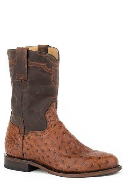 Stetson Mens Puncher Exotic Boots 13 EE Burnished