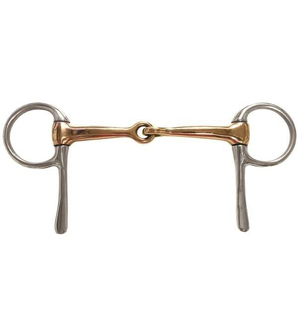 Jacks Copper Jointed Half Cheek Snaffle Bit