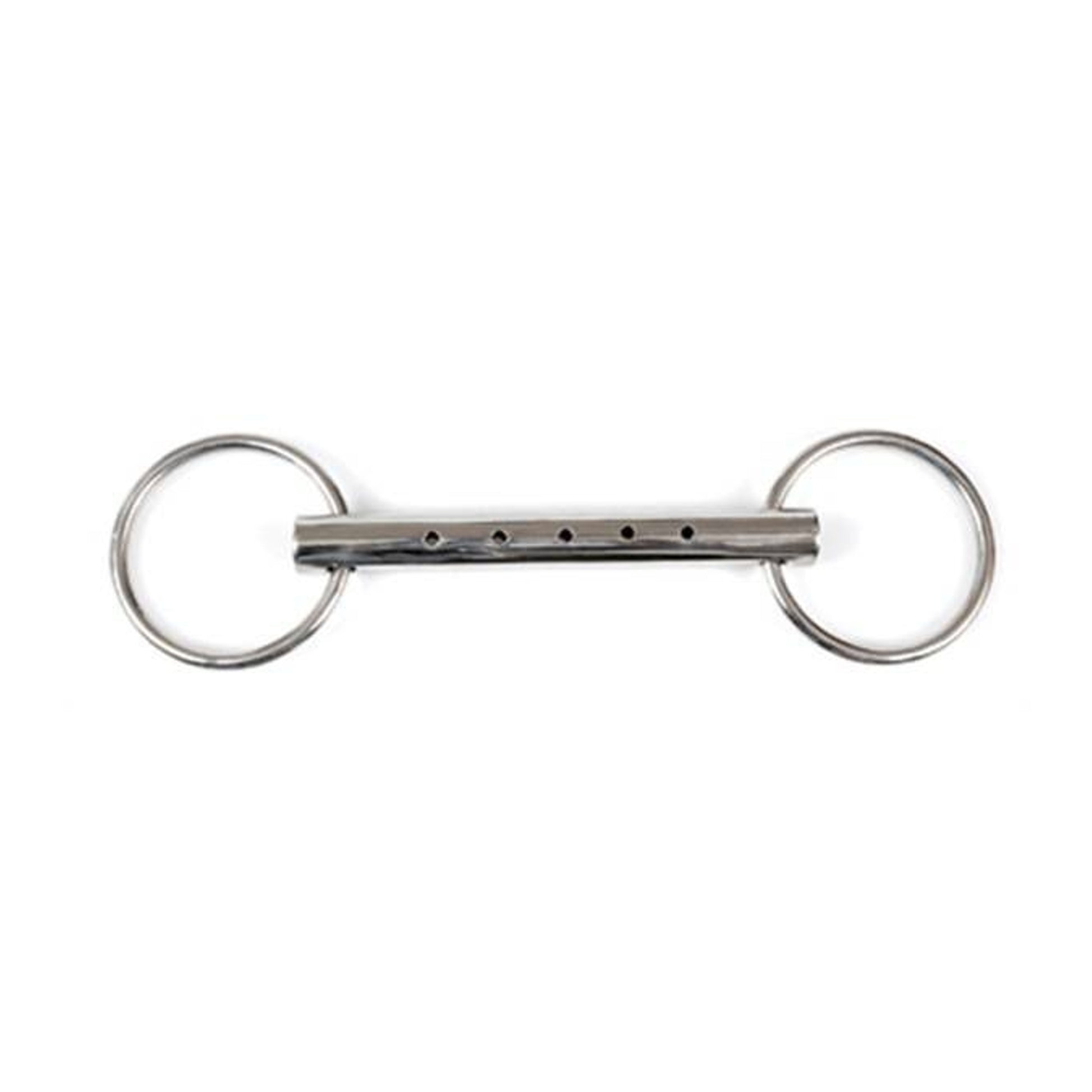 Jacks Hollow Pipe Mouth Loose Ring Snaffle Bit 5In