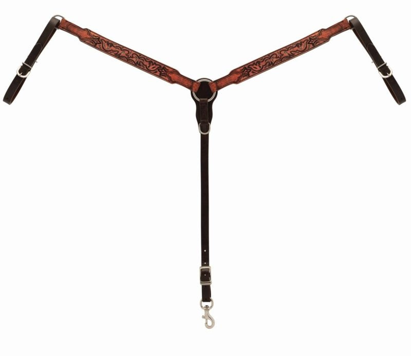 Weaver Turquoise Cross Pioneer Breastcollar Red