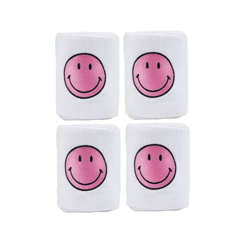 Lettia Smiley Polo Wraps White/Pink 108In L x 5Inw