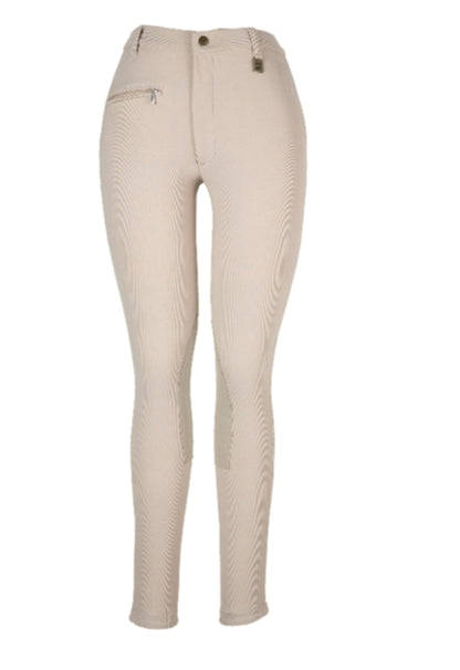 OPEN BOX Devon-Aire Ladies All-Pro Dev-Tek Ribbed Breeches - 24 Regular, Black