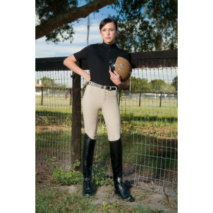 OPEN BOX Devonaire Kids All-Pro Dev-Tek Ribbed Breech - 8 Regular, Beige