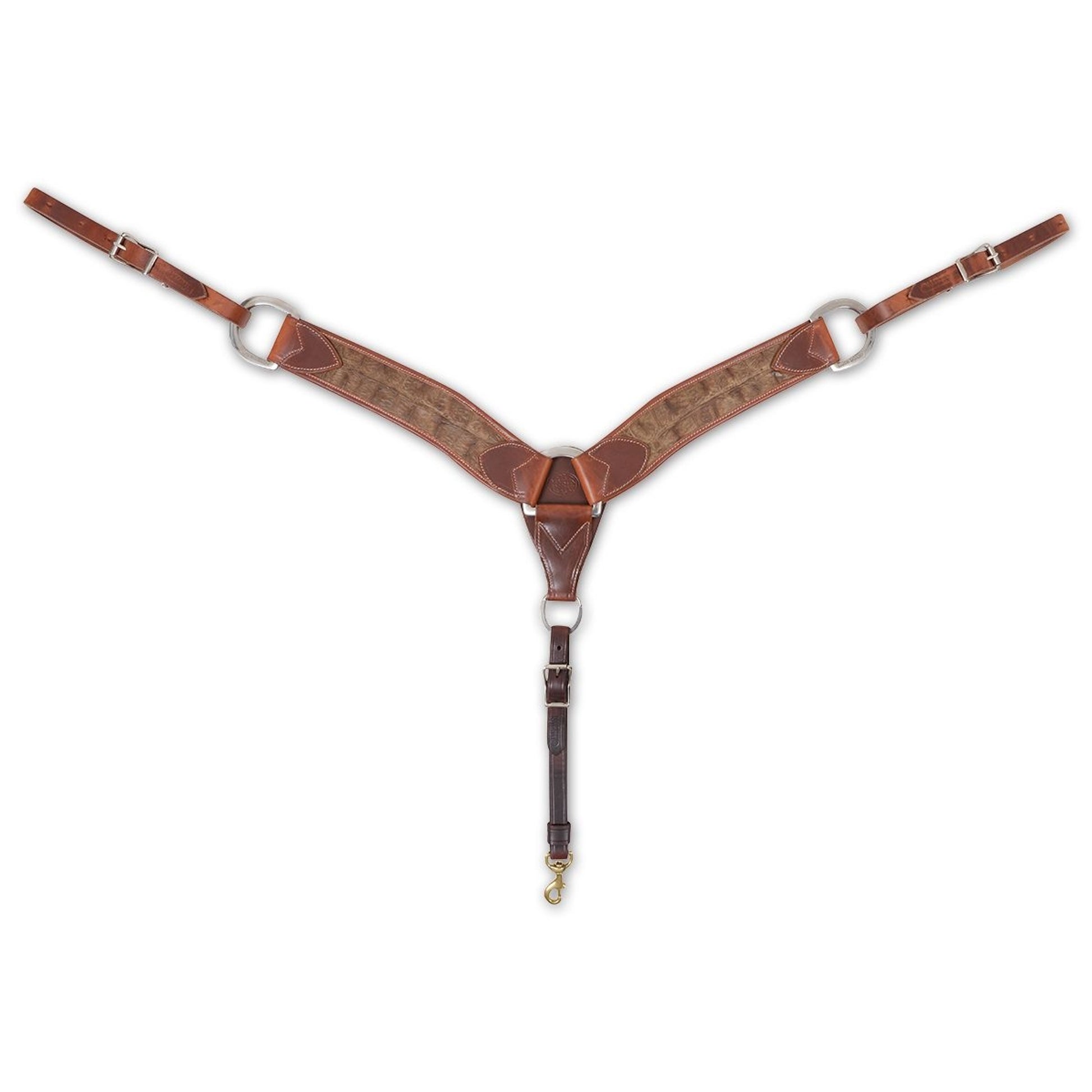 Martin Tan Crocodile Breastcollar - 2 3/4"