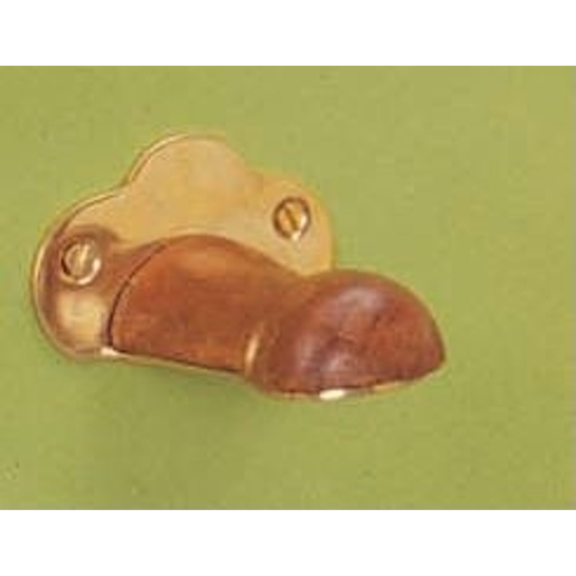 Horse Fare Brass And Wood Strap Hook