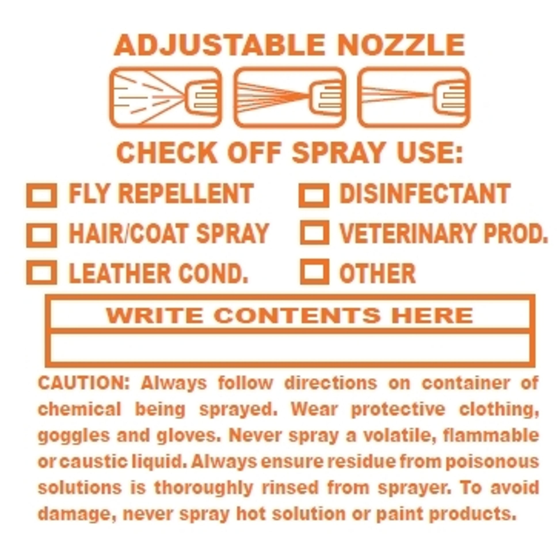 HorseLoverZ.com Plastic Spray Bottle with Adjustable Nozzle