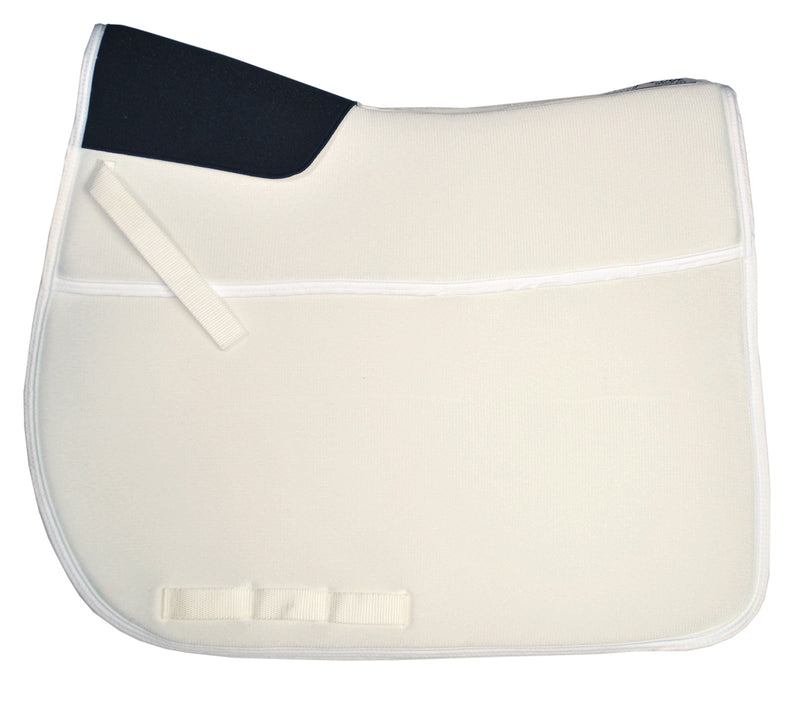 HoneyKool Half-Pad Combo Dressage Pad White