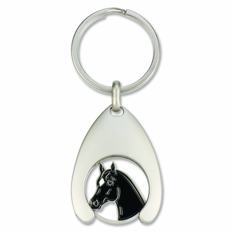 Black Horsehead Keychain