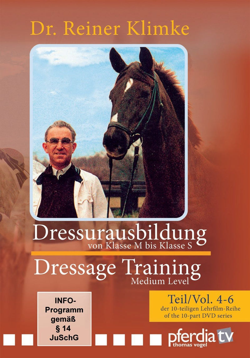 Reiner Klimke's Dressage Training, From Medium to Advanced Levels DVD Voumes 4-6