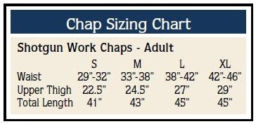Weaver Leather Shotgun Grain Work Chaps